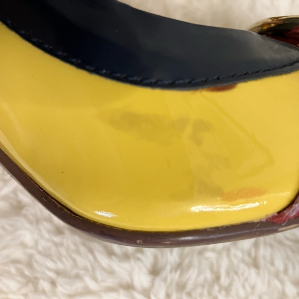 Naughty Monkey Colorful Talks Pumps High Heel Color Block Patent Leather Size 6 - Picture 13 of 15